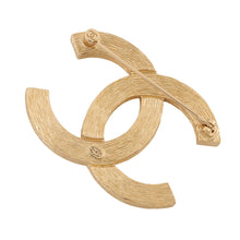 将图像加载到图库查看器中，CHANEL CC Logo Brooch Metal Rhinestone
