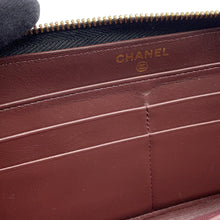 Load image into Gallery viewer, CHANEL Matelasse Classic Long Zip Wallet BlackA50097 Caviar Leather
