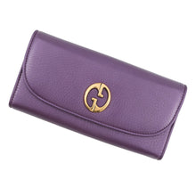 Load image into Gallery viewer, GUCCI Continental wallet Purple245739 496085 Leather
