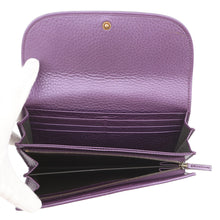 Load image into Gallery viewer, GUCCI Continental wallet Purple245739 496085 Leather
