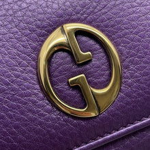 Load image into Gallery viewer, GUCCI Continental wallet Purple245739 496085 Leather
