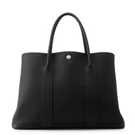 HERMES Garden Party Black Negonda Leather Size PM