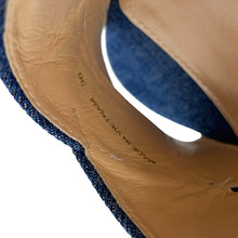 Load image into Gallery viewer, PRADA mule sandals Navy1XP93A Cotton Size 36
