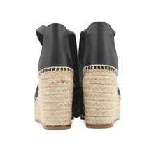 将图像加载到图库查看器中，HERMES Tivoli Sandals Black Leather cork Size 36
