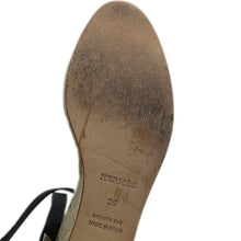 将图像加载到图库查看器中，HERMES Tivoli Sandals Black Leather cork Size 36
