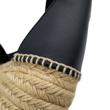 将图像加载到图库查看器中，HERMES Tivoli Sandals Black Leather cork Size 36
