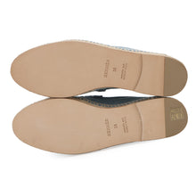 Load image into Gallery viewer, HERMES Trip Espadrille Shoes Light Blue Denim Straw Size 36
