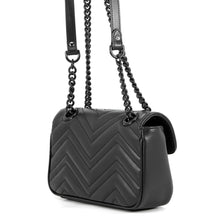 将图像加载到图库查看器中，GUCCI GG Marmont Small Shoulder Bag Black446744 Leather Size Small
