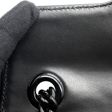 将图像加载到图库查看器中，GUCCI GG Marmont Small Shoulder Bag Black446744 Leather Size Small
