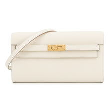 Load image into Gallery viewer, HERMES Kelly wallet long to go Craie Epsom
