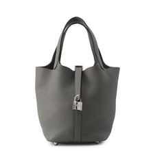 Load image into Gallery viewer, HERMES Picotin Lock Gris Meyer Taurillon Clemence Size PM
