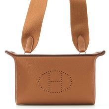 将图像加载到图库查看器中，HERMES Videpoches Shoulder Bag Gold Togo Leather
