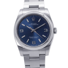 将图像加载到图库查看器中，ROLEX Oyster Perpetual W36mm Stainless Steel Blue Dial116000
