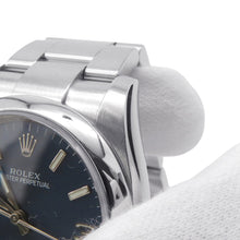 将图像加载到图库查看器中，ROLEX Oyster Perpetual W36mm Stainless Steel Blue Dial116000
