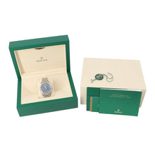 将图像加载到图库查看器中，ROLEX Oyster Perpetual W36mm Stainless Steel Blue Dial116000
