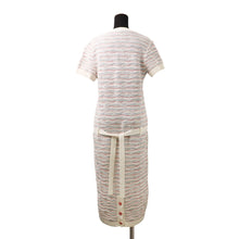 Load image into Gallery viewer, CHANEL COCO Button One Piece Size 36 White/MulticolorP53328 Cotton93% Nylon7%
