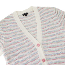 Load image into Gallery viewer, CHANEL COCO Button One Piece Size 36 White/MulticolorP53328 Cotton93% Nylon7%
