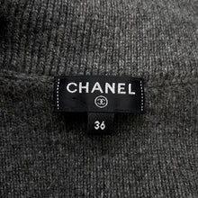 将图像加载到图库查看器中，CHANEL Knit dress Size 36 GrayP59321 Cashmere100%
