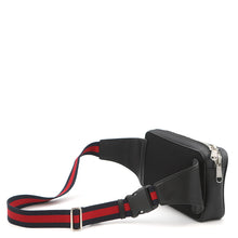 将图像加载到图库查看器中，GUCCI Crossbody Bag Black/Gray/Red474293 GG Supreme

