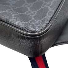 将图像加载到图库查看器中，GUCCI Crossbody Bag Black/Gray/Red474293 GG Supreme

