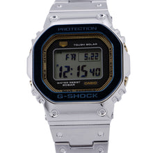 将图像加载到图库查看器中，CASIO G-SHOCK Full Metal 5000 Series 50th Anniversary Model W43.2mm Stainless Steel Blue/Gold DialGMW-B5000SS-2JR
