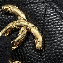 Load image into Gallery viewer, CHANEL Matelasse Round Zip Wallet BlackAP5016 Caviar Leather

