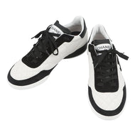 CHANEL CC Logo Sneakers Black/WhiteG47274 Leather suede Size 38
