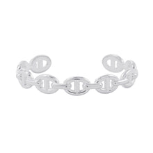 将图像加载到图库查看器中，HERMES Chaine d'Ancre Bangle Size SH SV925
