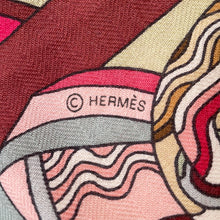 将图像加载到图库查看器中，HERMES Giant Square LES TROPHEES Size 140 Red/Multicolor Cashmere Silk
