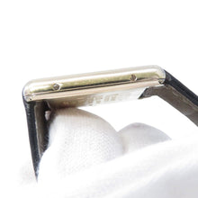 将图像加载到图库查看器中，CARTIER Must tank LM H30.5mm×W23mm Gold Plated Leather Ivory Dial366001
