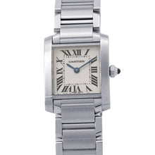 将图像加载到图库查看器中，CARTIER Tank Francaise SM H25mm×W20mm Stainless Steel Ivory DialW51008Q3
