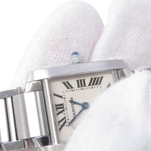 将图像加载到图库查看器中，CARTIER Tank Francaise SM H25mm×W20mm Stainless Steel Ivory DialW51008Q3
