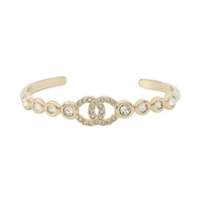 Load image into Gallery viewer, CHANEL CC LogoBangle Size M Champagne GoldABC178 Gold Plated

