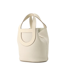 将图像加载到图库查看器中，HERMES in-the-loop Tote Bag Craie Taurillon Clemence Swift Leather Size 18
