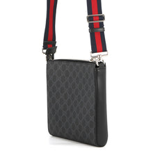将图像加载到图库查看器中，GUCCI Messenger bag Black523599 GG Supreme Leather Size Small
