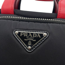 Load image into Gallery viewer, PRADA Multi-pocket 2-way Shoulder Bag Black/Red1BB061 Nylon Leather
