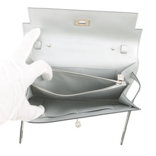 Load image into Gallery viewer, HERMES Kelly wallet long to go Argent Chevre Shamqila
