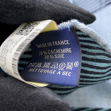 Load image into Gallery viewer, HERMES Carre H Cheval a la Couverture Horse Blanket Spiral Size 100 Ciel / Blue Marine / CeladonH104277T Cashmere70% Silk30%

