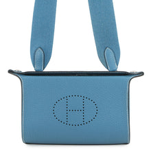将图像加载到图库查看器中，HERMES Videpoches Shoulder Bag New Blue Jean Togo Leather
