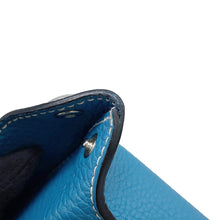 将图像加载到图库查看器中，HERMES Videpoches Shoulder Bag New Blue Jean Togo Leather
