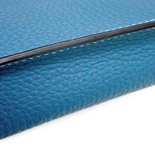 将图像加载到图库查看器中，HERMES Videpoches Shoulder Bag New Blue Jean Togo Leather
