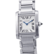 CARTIER Tank francaise SM H25mm×W20mm Stainless Steel Silver DialW51008Q3