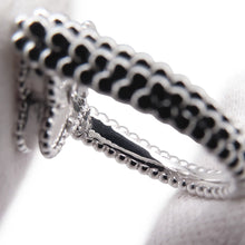 Load image into Gallery viewer, Van Cleef &amp; Arpels Vintage Alhambra Reversible Ring Size 52/#12VCARPGV300 18K White Gold
