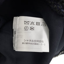 将图像加载到图库查看器中，CHANEL Lion Button Collarless Jacket Size 34 NavyP72421 Tweed
