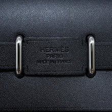 Load image into Gallery viewer, HERMES Herbag zip Purple/BlackH086430CK Toile H Vache Hunter Leather Size Mini

