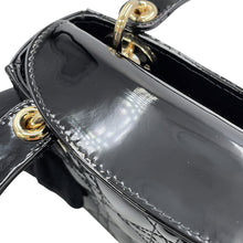 Load image into Gallery viewer, Dior Lady Dior Canage BlackM0505OWCB_M900 Patent Calf Leather Size Mini
