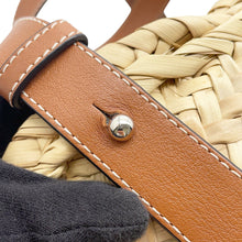 Load image into Gallery viewer, LOEWE Basket Bag Natural/Brown327.02.S93 Raffia Leather
