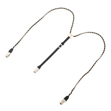 Load image into Gallery viewer, CHANEL CC Logo Chain Suspenders Black Leather Size M
