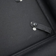 Load image into Gallery viewer, CHANEL CC Logo Chain Suspenders Black Leather Size M
