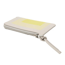 Load image into Gallery viewer, LOEWE LOEWE × Albers LOEWE Albers Coin Purse Card Case Pale Gray/Light CitrineC643Z40XAE Calf Leather

